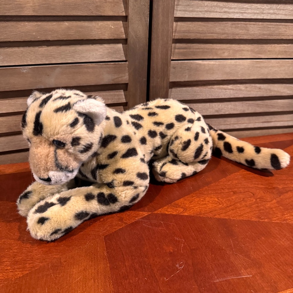 RARE Born In Africa Cheetah Leopard Plush 22” Detailed Toy Wildlife Collection